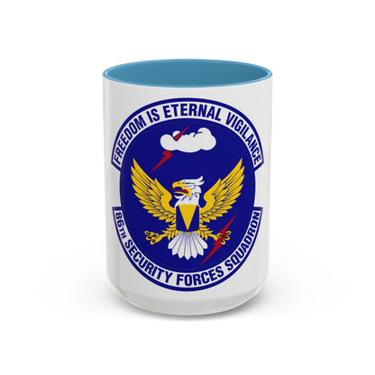 86 Security Forces Squadron USAFE (U.S. Air Force) Accent Coffee Mug