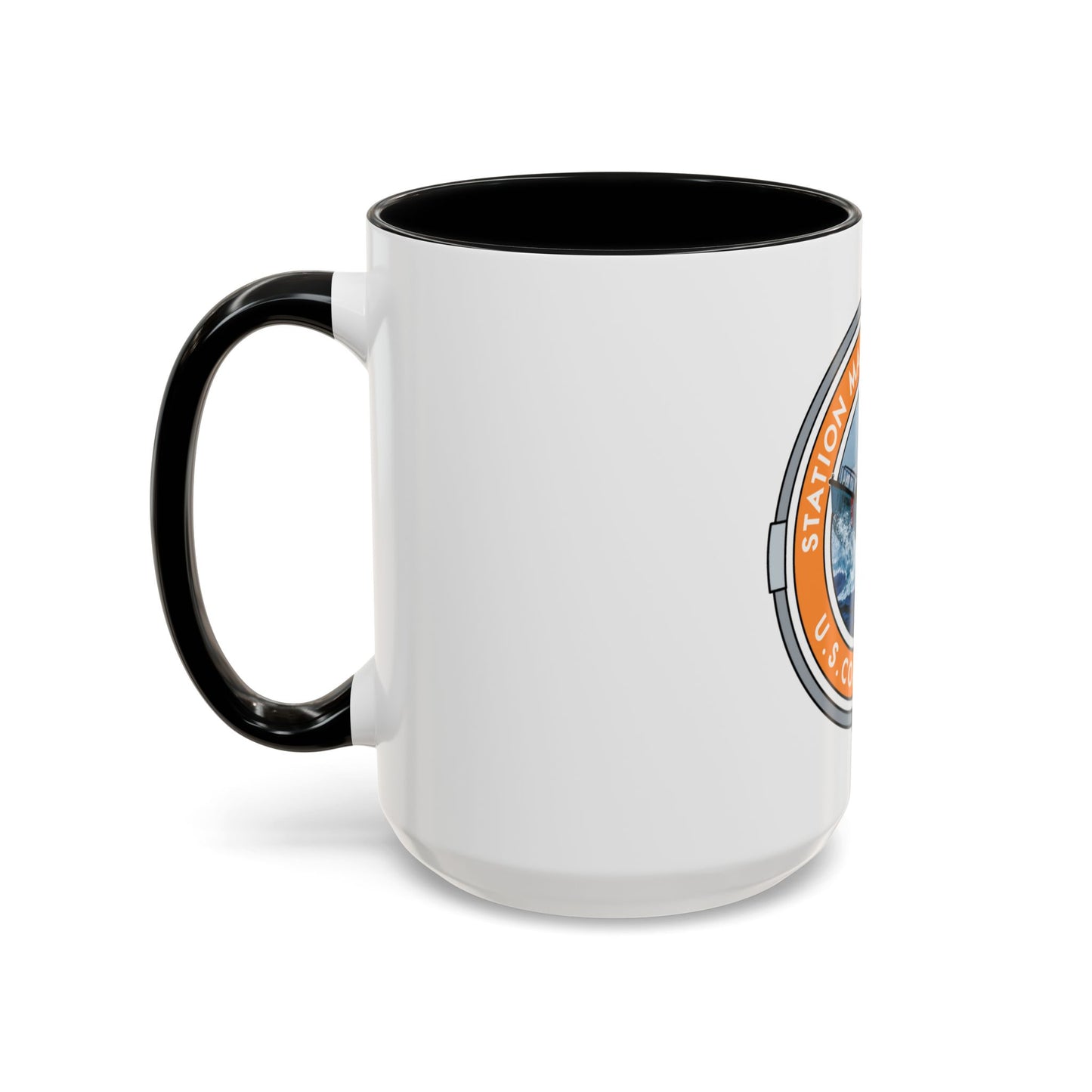 USCG Station Manasquan Inlet (U.S. Coast Guard) Accent Coffee Mug