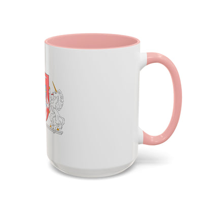 Coat of arms of the President of Lithuania - Accent Coffee Mug