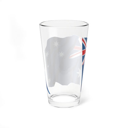 Australia flag waving icon (Australia) Pint Glass 16oz