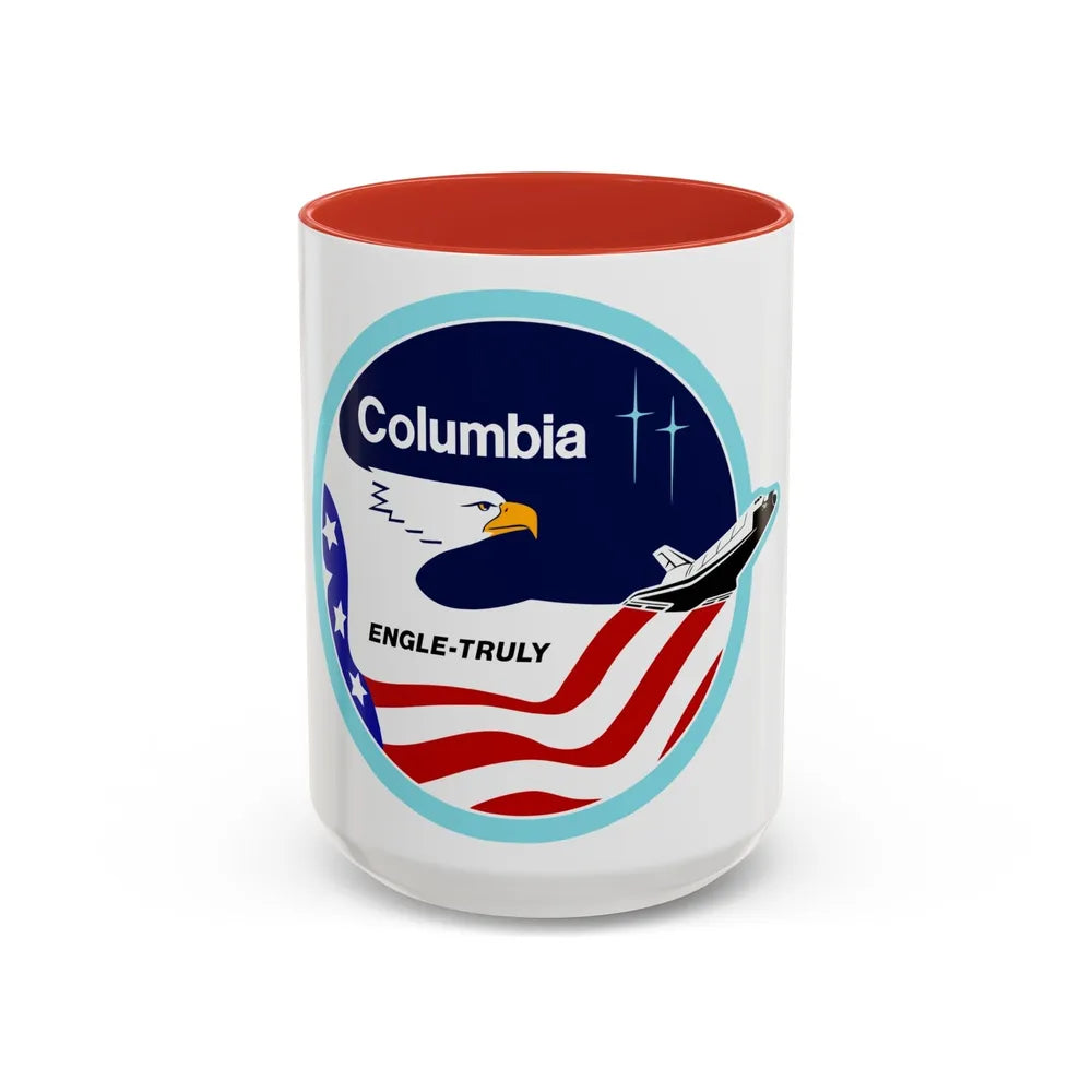 STS 2 (NASA) Accent Coffee Mug-15oz-Red-Go Mug Yourself