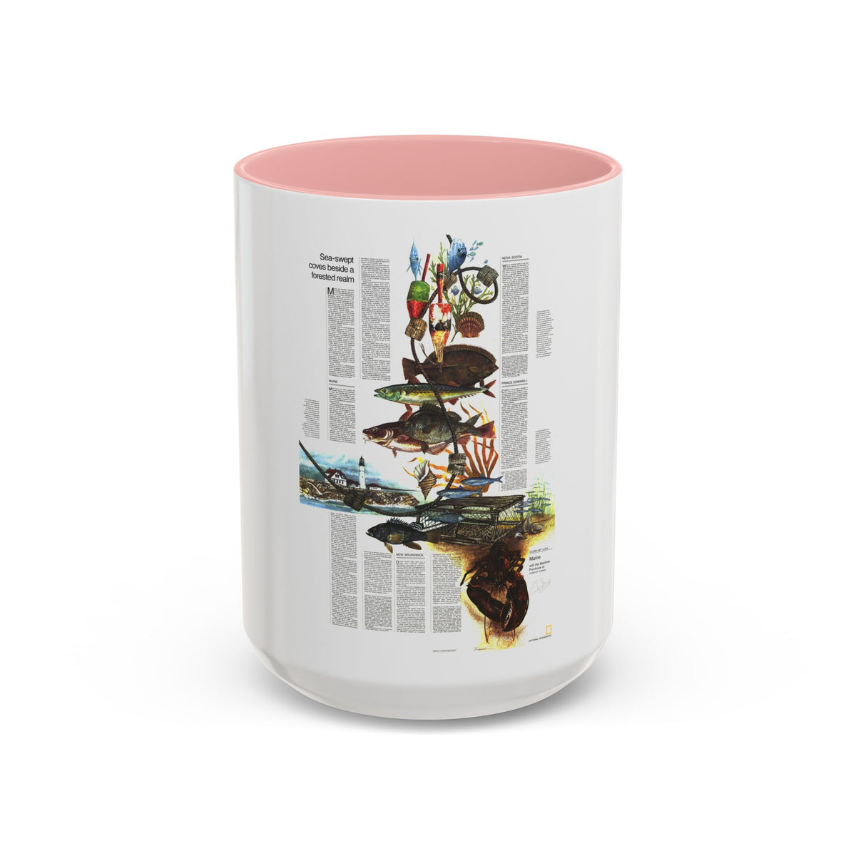 Canada - Maine, with the Maritime Provinces 2 (1975) (Map) Accent Coffee Mug