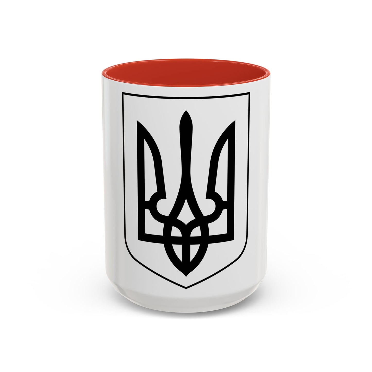 Lesser Coat of Arms of Ukraine 2 - Accent Coffee Mug