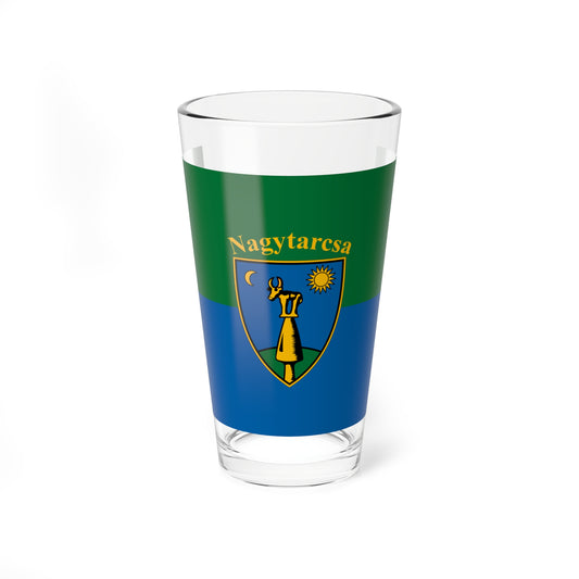 Flag of Nagytarcsa (Hungary) Pint Glass 16oz