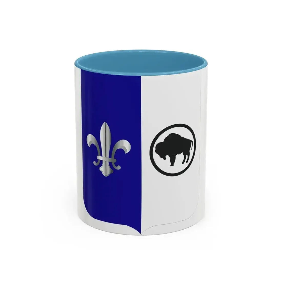 371 Infantry Battalion 2 (U.S. Army) Accent Coffee Mug 11oz Light Blue - Go Mug Yourself