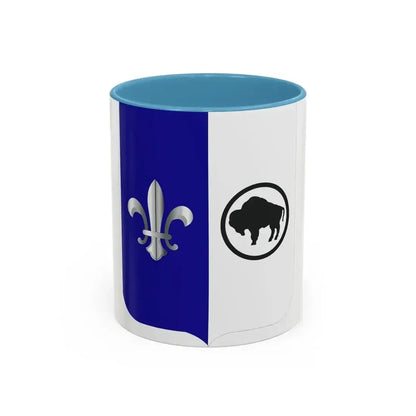 371 Infantry Battalion 2 (U.S. Army) Accent Coffee Mug 11oz Light Blue - Go Mug Yourself