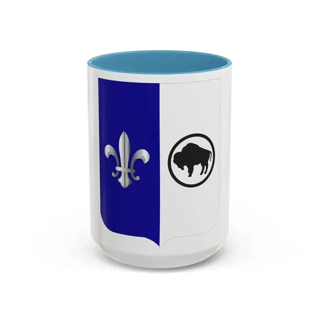 371 Infantry Battalion 2 (U.S. Army) Accent Coffee Mug 15oz Light Blue - Go Mug Yourself
