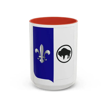 371 Infantry Battalion 2 (U.S. Army) Accent Coffee Mug 15oz Red - Go Mug Yourself