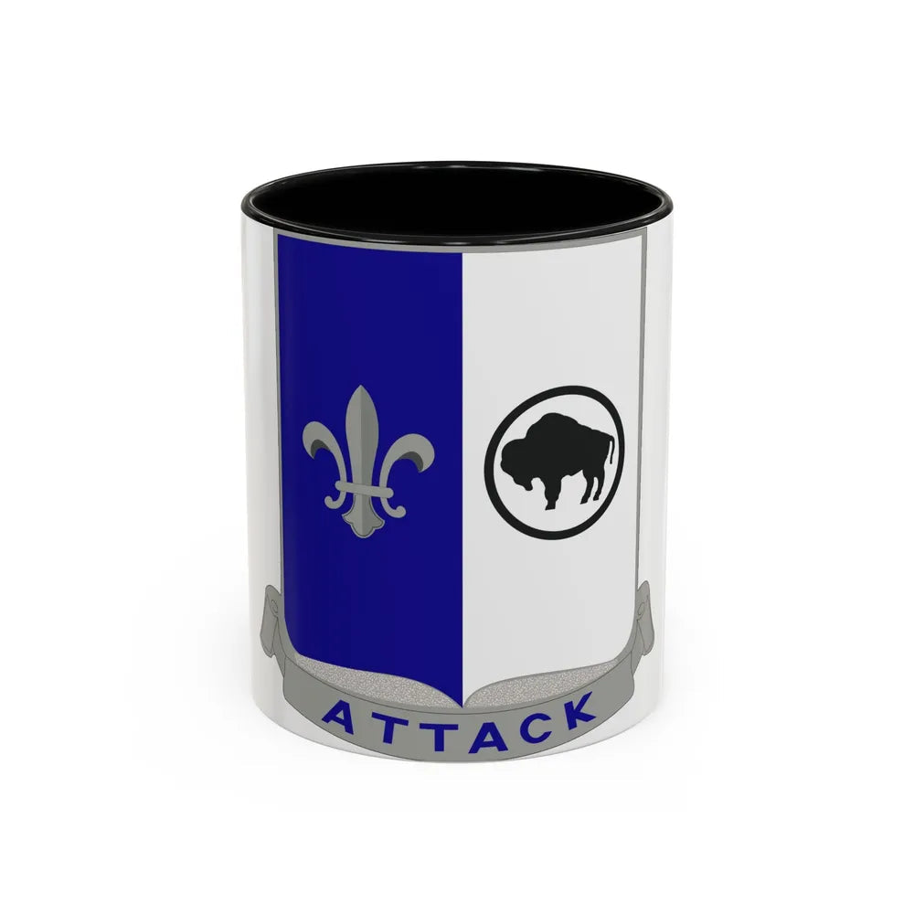 371 Infantry Battalion (U.S. Army) Accent Coffee Mug-11oz-Black-Go Mug Yourself