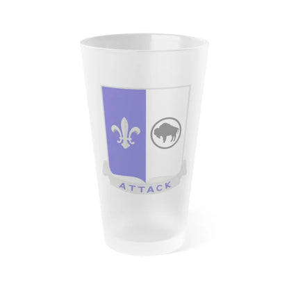 371 Infantry Battalion (U.S. Army) Frosted Pint Glass 16oz-Go Mug Yourself