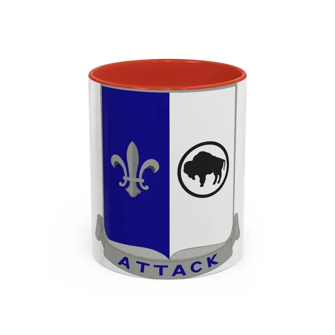 371 Infantry Battalion (U.S. Army) Accent Coffee Mug 11oz Red - Go Mug Yourself
