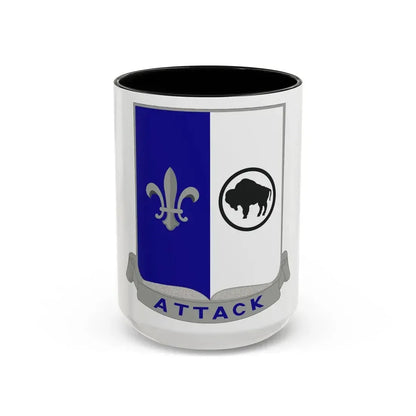 371 Infantry Battalion (U.S. Army) Accent Coffee Mug 15oz Black - Go Mug Yourself