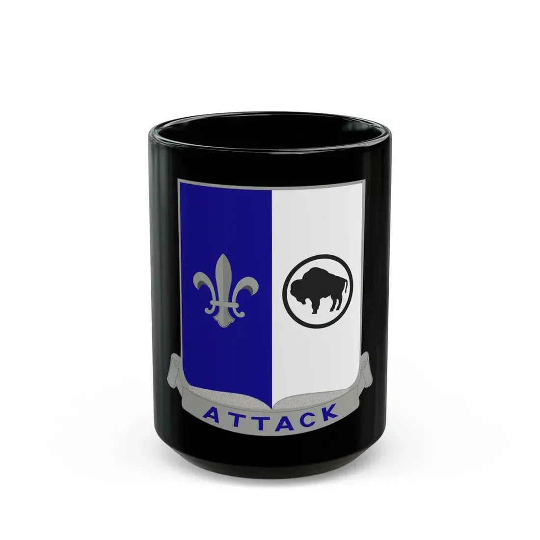 371 Infantry Battalion (U.S. Army) Black Coffee Mug 15oz - Go Mug Yourself