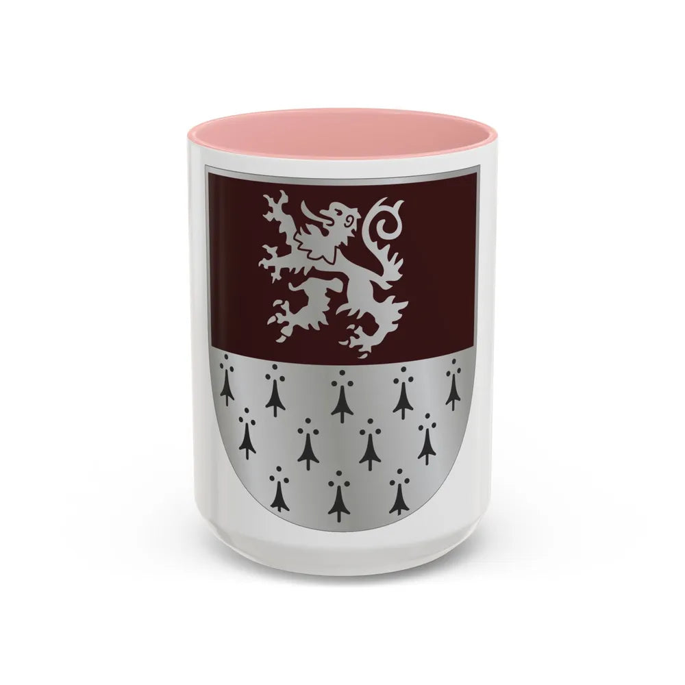 371 Medical Battalion (U.S. Army) Accent Coffee Mug-15oz-Pink-Go Mug Yourself