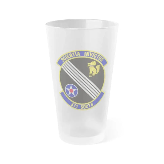 371 Special Operations Combat Training Squadron AFSOC (U.S. Air Force) Frosted Pint Glass 16oz 16oz Frosted - Go Mug Yourself