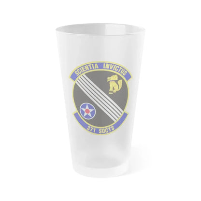 371 Special Operations Combat Training Squadron AFSOC (U.S. Air Force) Frosted Pint Glass 16oz 16oz Frosted - Go Mug Yourself