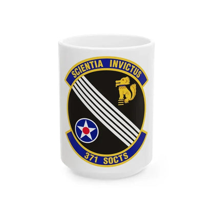 371 Special Operations Combat Training Squadron AFSOC (U.S. Air Force) White Coffee Mug 15oz - Go Mug Yourself