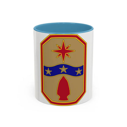 371 Sustainment Brigade (U.S. Army) Accent Coffee Mug-11oz-Light Blue-Go Mug Yourself