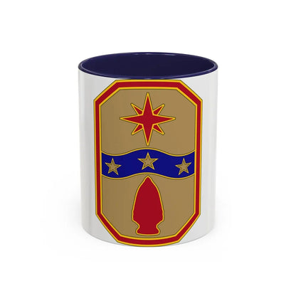 371 Sustainment Brigade (U.S. Army) Accent Coffee Mug-11oz-Navy-Go Mug Yourself