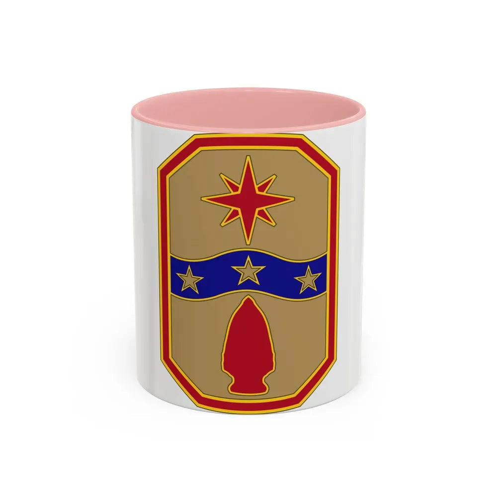 371 Sustainment Brigade (U.S. Army) Accent Coffee Mug-11oz-Pink-Go Mug Yourself