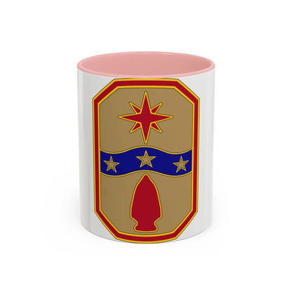 371 Sustainment Brigade (U.S. Army) Accent Coffee Mug-11oz-Pink-Go Mug Yourself