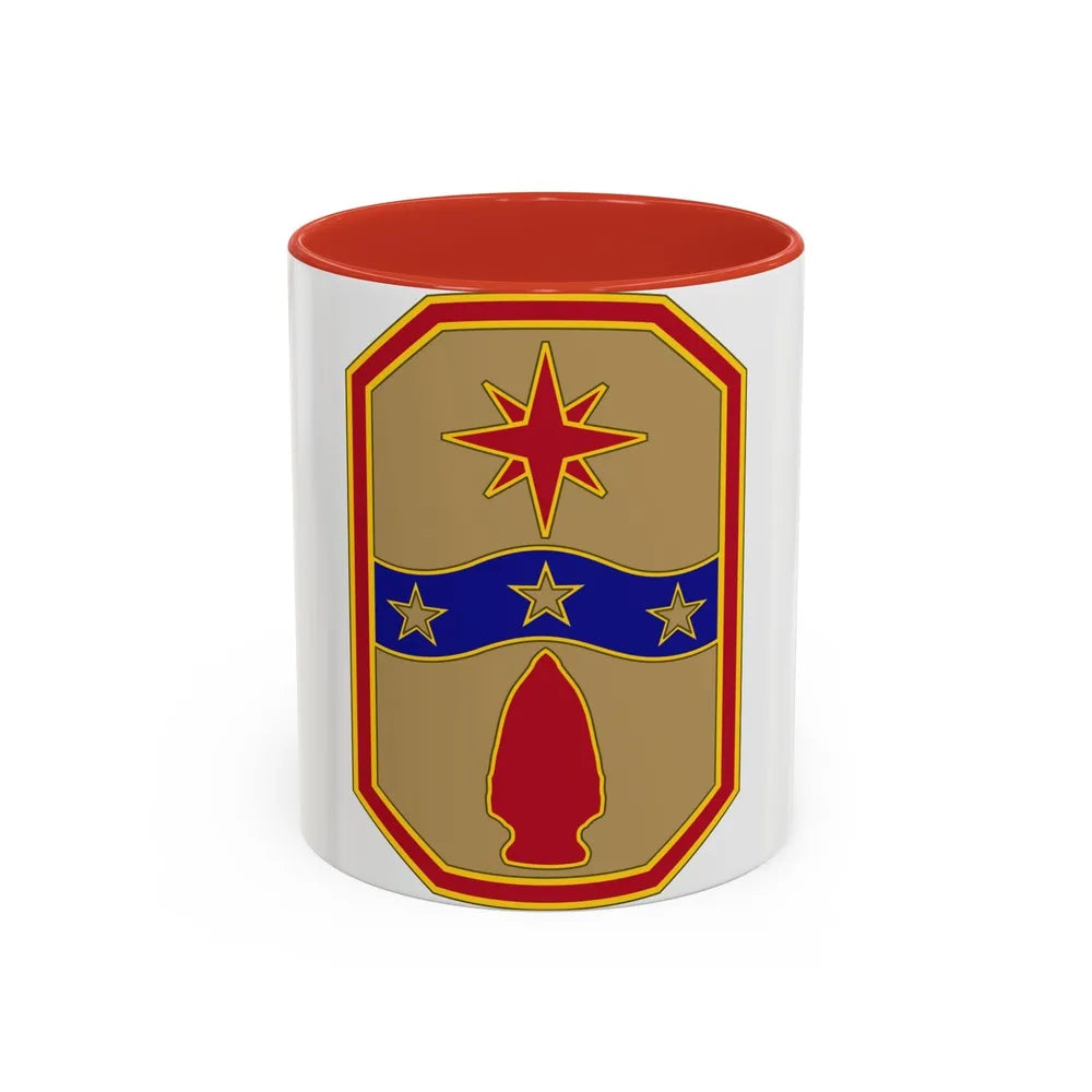 371 Sustainment Brigade (U.S. Army) Accent Coffee Mug-11oz-Red-Go Mug Yourself