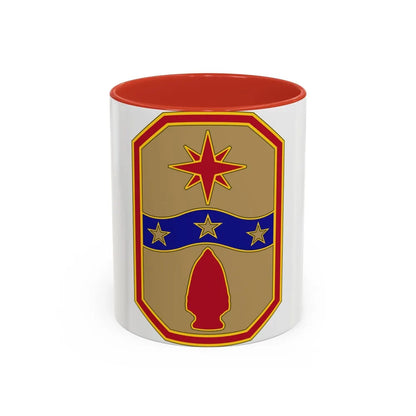 371 Sustainment Brigade (U.S. Army) Accent Coffee Mug-11oz-Red-Go Mug Yourself