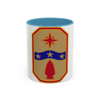 371 Sustainment Brigade (U.S. Army) Accent Coffee Mug 11oz Light Blue - Go Mug Yourself