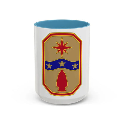 371 Sustainment Brigade (U.S. Army) Accent Coffee Mug 15oz Light Blue - Go Mug Yourself