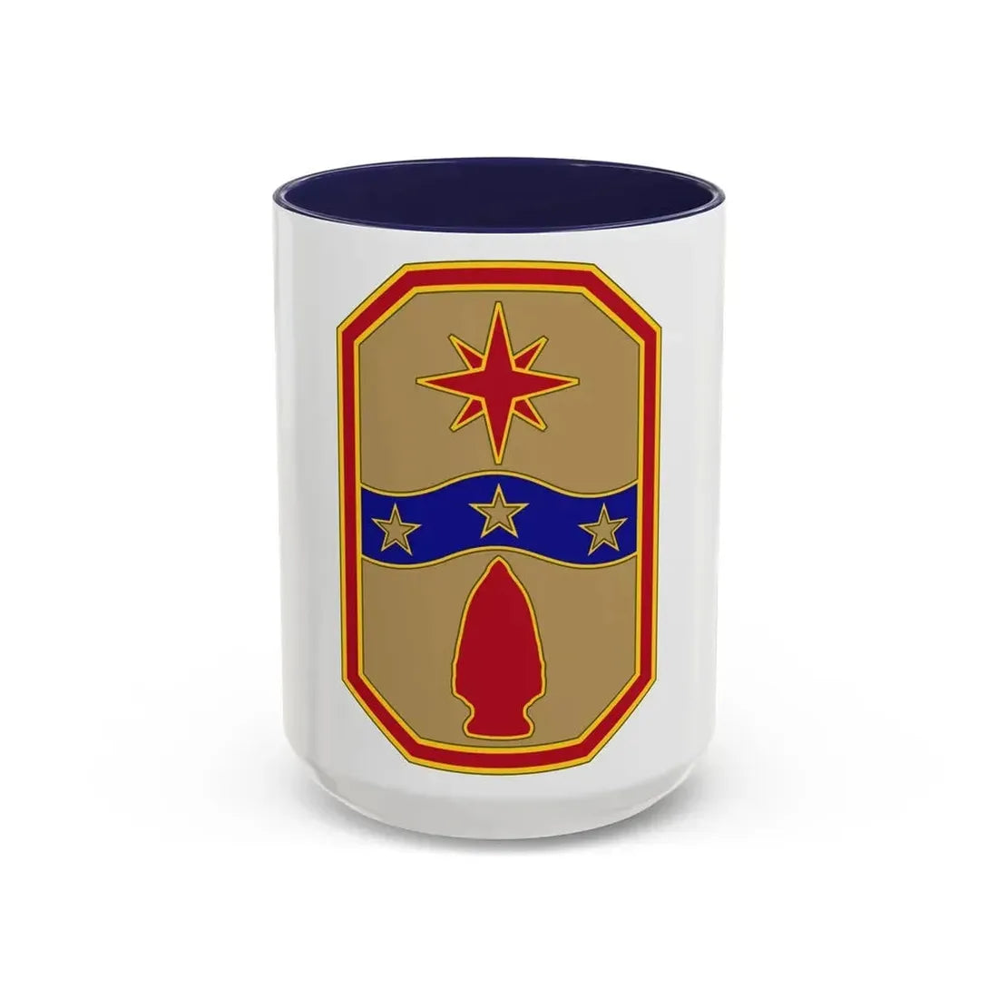 371 Sustainment Brigade (U.S. Army) Accent Coffee Mug 15oz Navy - Go Mug Yourself
