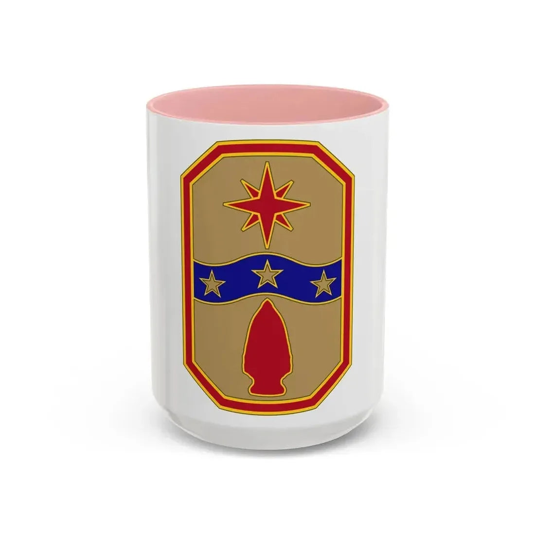 371 Sustainment Brigade (U.S. Army) Accent Coffee Mug 15oz Pink - Go Mug Yourself