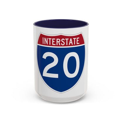 Interstate 20 (U.S. Highways) Accent Coffee Mug