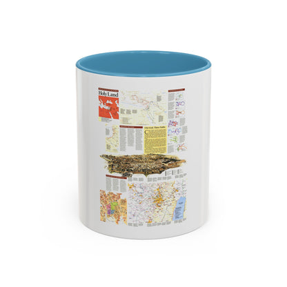 Middle East - Holy Land 2 (1989) (Map) Accent Coffee Mug