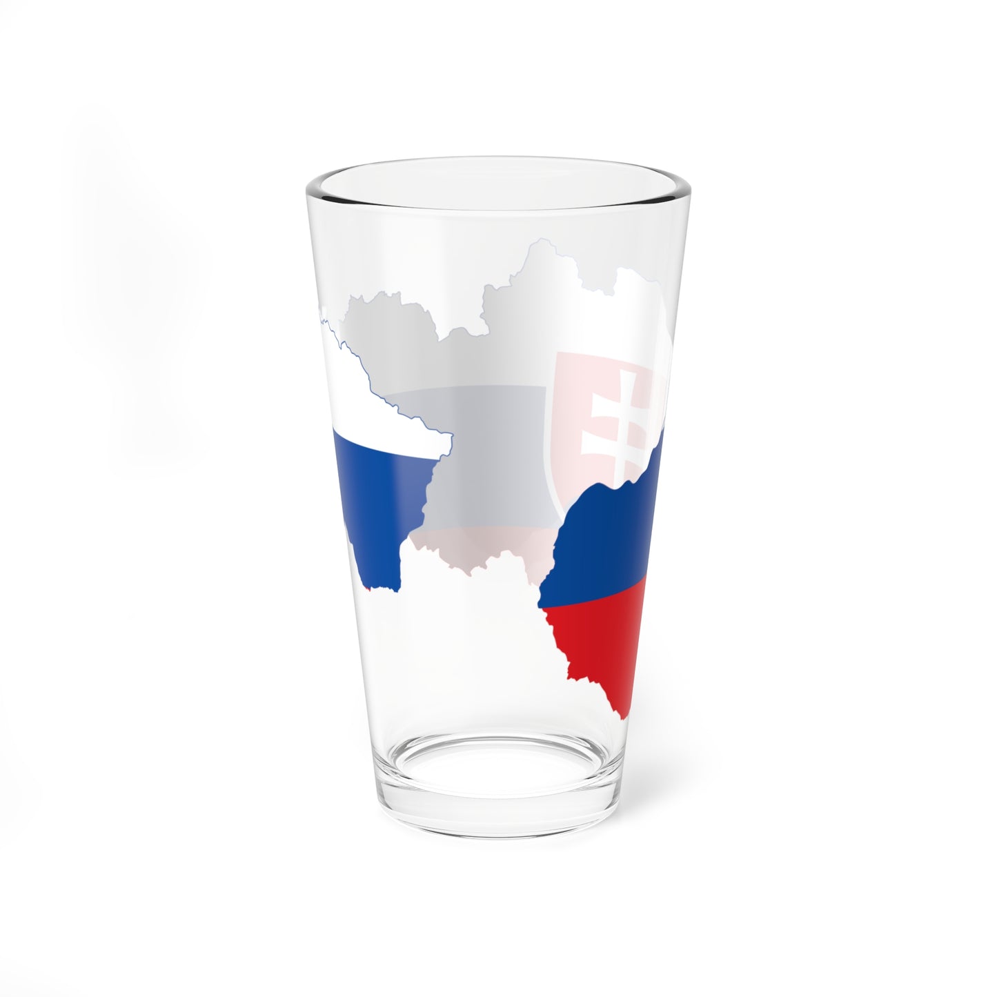 Flag Map Of Slovakia (Slovakia) Pint Glass 16oz