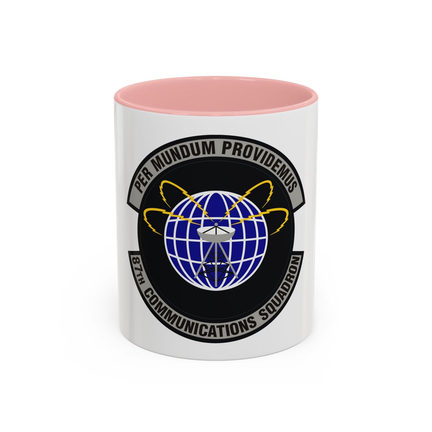87th Communications Squadron (U.S. Air Force) Accent Coffee Mug