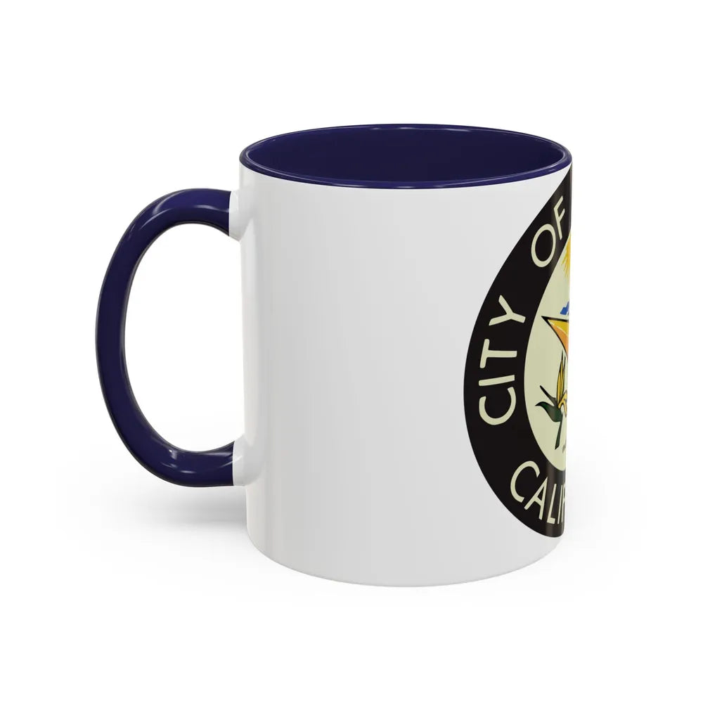 Seal of Carlsbad California - Accent Coffee Mug-Go Mug Yourself