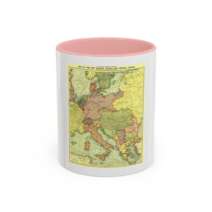 Europe, Central & the Balkan States (1915) (Map) Accent Coffee Mug