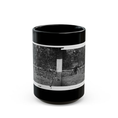 Antietam, Maryland. Graves Of Federal Soldiers At Burnside Bridge (U.S. Civil War) Black Coffee Mug