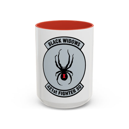 421st Fighter Squadron Black Widows (U.S. Air Force) Accent Coffee Mug