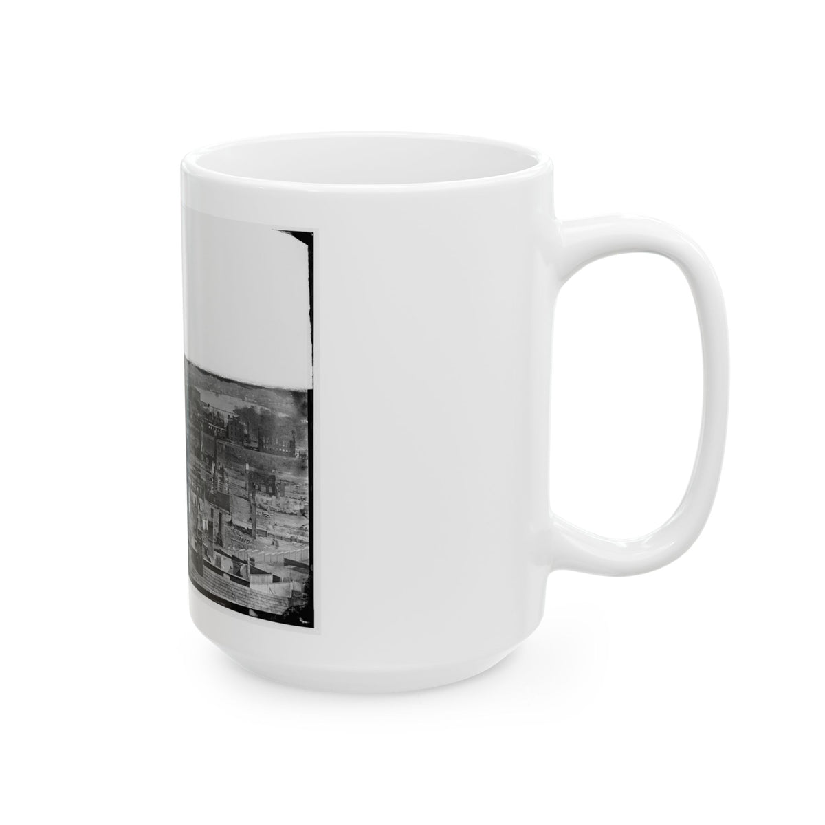 Richmond, Va. General View Of The Burned District (U.S. Civil War) White Coffee Mug