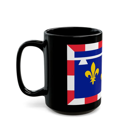 Flag of Centre Val de Loire France 2 - Black Coffee Mug-Go Mug Yourself