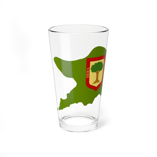 Flag map of Nuceria (Italy) Pint Glass 16oz