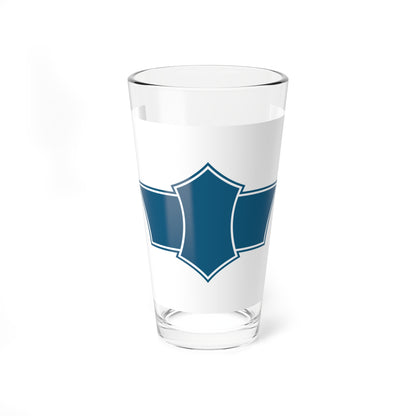 Flag of Obama Fukui Deep blue variant (Japan) Pint Glass 16oz
