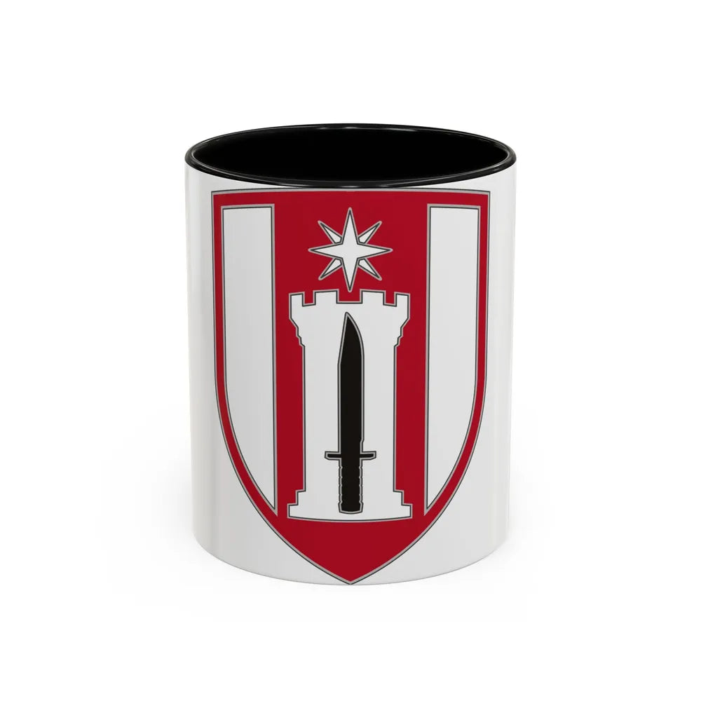 372 Engineer Brigade (U.S. Army) Accent Coffee Mug-11oz-Black-Go Mug Yourself