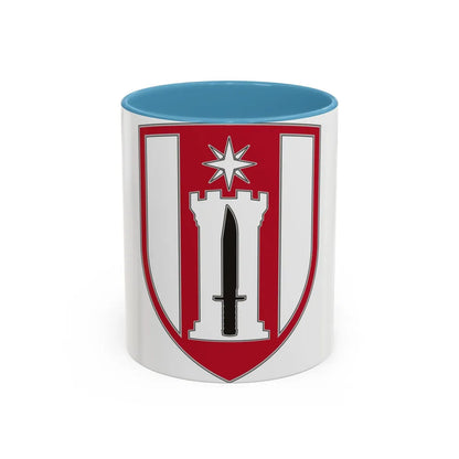 372 Engineer Brigade (U.S. Army) Accent Coffee Mug-11oz-Light Blue-Go Mug Yourself