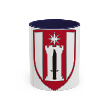 372 Engineer Brigade (U.S. Army) Accent Coffee Mug-11oz-Navy-Go Mug Yourself