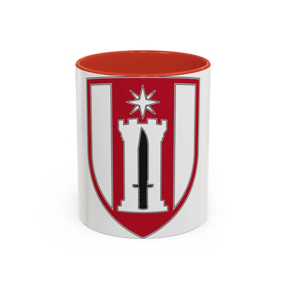 372 Engineer Brigade (U.S. Army) Accent Coffee Mug-11oz-Red-Go Mug Yourself