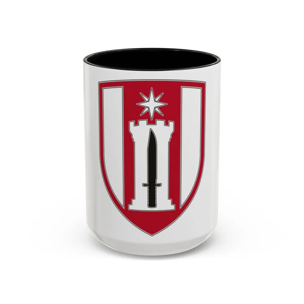 372 Engineer Brigade (U.S. Army) Accent Coffee Mug-15oz-Black-Go Mug Yourself