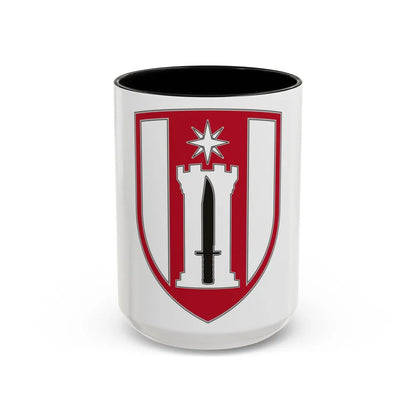 372 Engineer Brigade (U.S. Army) Accent Coffee Mug-15oz-Black-Go Mug Yourself