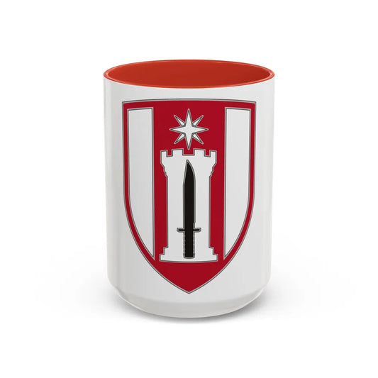 372 Engineer Brigade (U.S. Army) Accent Coffee Mug-15oz-Red-Go Mug Yourself